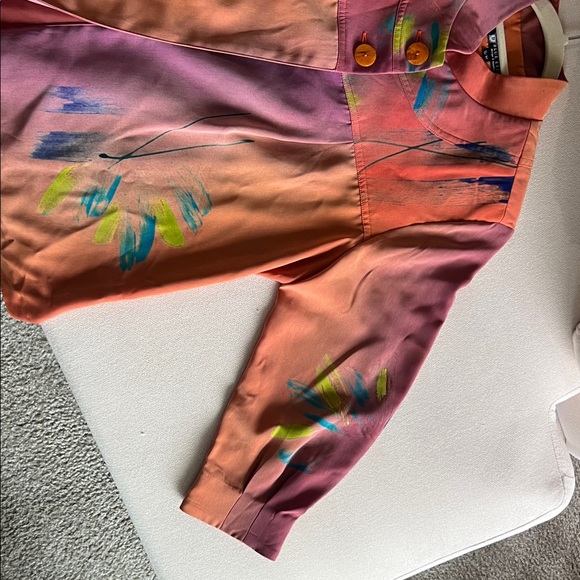 Colorful Abstract Button-Up Jacket - Picture 4 of 9